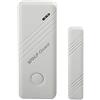 Wolf Guard MC-03T 433MHZ con pulsante di emergenza SOS con chiave di accensione/spegnimento, sensore di sicurezza domestica senza fili per porte e finestre, antifurto magnetico (White)