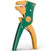 VCELINK Pinza Spelafili Elettricista Automatica 2 in 1, con Lama in Mn65, spelatura 0,2-6 mm² e taglio 0,08-8 mm, Spellacavi frontale di Precisione, Verde/Arancione