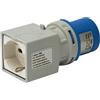BRENNENSTUHL Adattatore spina 3 poli 16A/230V IP44 + Presa IT10/16A + schuko
