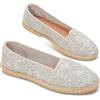 GLAMORA Espadrillas Donna Ballerine Traforate Pizzo Traspirante Slip On Scarpe Estive Leggere Comode Suola Antiscivolo Gomma Calzature Basse Casual Eleganti