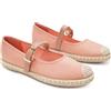GLAMORA Espadrillas Classic con Fibbia, Stile Espadrille, Suola Sparto, Disponibile in Nero, Beige, Rosa e Grigio, rosa, 37 EU
