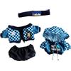 niannyyhouse Vestiti per bambole di peluche, 10 cm ~ 15 cm, 20 cm, 40 cm, cappello, cappotto, pantaloni, per bambole (blu, 20 cm)