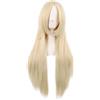 MapofBeauty 32 Pollic/80 cm Lungo Dritto Anime Costume Cosplay Festa Parrucca (Misto Dorato)