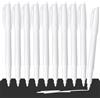 MOTIBACK Pennarelli Indelebili Bianchi 10 Pezzi 2.0mm Punta Fine Acrilico per Tessuti Vetro Legno - Pennarello Bianco Cancellabile con Clip per Fai Da Te Decorazioni