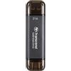 ‎Transcend Transcend ESD310C Portable External SSD Drive USB-C & USB-A 2TB