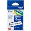 Brother Nastro Laminato da 12 mm x 4mt Nero/Trasparente- TZE131S