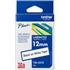 Brother Nastro laminato Nero/Bianco 12MM x 4mt -TZE231S2