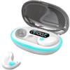 YYGGWL Impermeabili Earbuds X55 Sleeping Earbuds Mini Cuffie TWS Bluetooth Auricolari Stereo Nascosti Cuffie Con Microfono HD Chiamata Impermeabile Per Lavoro Cuffie da gioco(White)