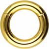 PIERCINGLINE Anello segmentato Clicker in acciaio chirurgico - Piercing anello in oro, argento, rosa, nero o blu - per naso, setto, orecchio, elica o trago, 5 mm Stabstärke | 14 mm Innendurchmesser