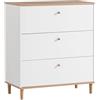 Schildmeyer Comò Hilda 155886 bianco opaco/artiano, 80 x 40 x 91,4 cm