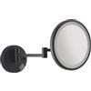 Gedy Eva specchio ingranditore 5x tondo nero opaco con led codice prod: 000021171400000