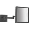GEDY MAYA specchio ingranditore quadrato 5x nero opaco codice prod: 000021131400000