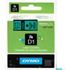 dymo Nastro D1 standard 458090 - 19 mm x 7 mt - PL - nero/verde - Dymo