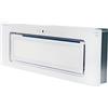 Kaiser Cuffia da soffitto EA 946 W Eco, mattone per ventola, vetro bianco, cappa da incasso 90 cm, 750 m³/h, LED