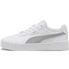 PUMA Sneakers Carina 3.0 Day Night da donna, Scarpe, Bianco/Silver, 35.5