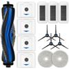 FILTERIST (14 Pezzi) N30 Omni Parti di Ricambio per Robot Aspirapolvere ECOVACS DEEBOT N30 Pro Omni, 1 Spazzola a Rullo, 4 Spazzole Laterali, 4 Sacchetti Raccoglipolvere, 3 Filtri HEPA, 2 Panni per Mocio