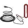 GUUZI Mini Dash Cam Kit Cablato - Cavo di Alimentazione 320 cm 12V-24V a 5V/2.5A per Caricabatterie - Compatibile Con Mini USB