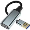 baolongking Adattatore da USB a HDMI per monitor, convertitore da USB 3.0/2.0 a HDMI 1080P, cavo di uscita per computer portatile desktop con più Windows 11/10/8.1/8/7, Mac, MacBook Pro, monitor per PC TV