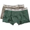 Calvin Klein Boxer Bimbo Maschio Ragazzo Junior Confezione 2 Capi Elastico a Vista Cotone Elasticizzato Underwear B70B700490, 0UD Grey Heather/nort thatlantic, 8 Anni