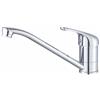 CATA Rubinetto da cucina CBB CROMO/D monocomando Beccuccio basso girevole a 360° in acciaio inox aeratore anticalcareo cartuccia ceramica riduttore portata 5L apertura a freddo connessione flessibile