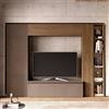 REDÒKASA Parete Attrezzata Made in Italy Infinity con 2 colonne, base TV, elemento a ribalta e elemento con vani, design moderno ideale per soggiorno, sala da pranzo, cucina (Kit 9 - Bronzo/Mercure)