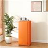[en.casa] Armadio a Colonna in Metallo Armadietto da Ufficio con 1 Anta e 2 Ripiani Regolabili in Altezza Mobile in Acciaio per Archivio 88 x 40 x 35 cm - Arancione
