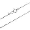 Catena - Cozmos Collana a catena con maglia a sfere, 1 mm di spessore, in argento Sterling 925, utilizzabile come collana, girocollo, braccialetto, cavigliera con chiusura con gancio a molla e Argento, colore: Silver, cod. …