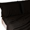PETTI Artigiani Italiani - Set Lenzuola Singolo 3 Pezzi, Morbide e Traspiranti, Completo Letto con Lenzuolo Sopra, Lenzuolo Sotto con Angoli Elasticizzati e 1 Federa Lenzuola Nero