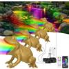 OSREE Faretto LED Laghetto con Controllo APP, 6W Luci per Laghetto Cambiano Colore RGB con 12V Trasformatore, Impermeabile IP68 Luce Subacquea per Laghetto Giardino Acquari Marrone sabbia Set 4