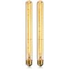 Doxiuyo Lampadina Decorativa A LED A Tubo E27 40W, Lampadina Retro 220V per Casa Industriale, Bar o Lampadario. Bellissima Lampadina Decorativa A Tubo, Confezione da 2 Pezzi.