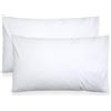 Nada Home Coppia Federe Cuscini Letto 52x82 cm in 100% Puro Cotone - Copricuscini Guanciale Tinta Unita con Pattina Interna Senza Zip o Bottoni - Set 2 Federe Morbide e Resistenti