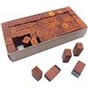 MUWINC Timbri per Scrapbooking, Timbri Lettere Alfabeto in Legno con Scatola — 70 Pezzi per Scrapbooking, Argilla e Progetti Fai da Te