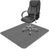 EUZLABBY 105x120cm Tappetino per sedia da ufficio,Grigio Tappeto Salvapavimento Antiscivolo,Tappeto Sedia Gaming,Tappeto per Sedia con Ruote,Tappetino Pavimenti per Parquet e Piastrelle.