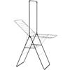 Brabantia HangOn Stendibiancheria 20m + asta - Matt Black | Spazio XXL per l'asciugatura dei vestiti | Ali regolabili e asta per grucce | Aeratore pieghevole per interni | 99 x 7 x 66cm