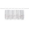 HOME WOHNIDEEN Caféhaus Elly, 100% poliestere, semitrasparente, motivo floreale, 45 x 120 cm, colore: verde rosa, dimensioni: 45 x 120 cm, numero: 1 x
