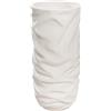 GILDE Portavaso XXL Crush - Magnesia - Rotondo - Crema Opaca Strutturata - Altezza 70 cm x Ø 33 cm -