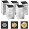 HNBTX 50 PCS Capsule per Monete,Porta Monete da Collezione,17/20/25/27/30/33/38/40mm Münzen Aufbewahrung,per Monetes Regolabili Schiuma Guarnizione per Raccoglitore Numismatica