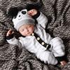 BABESIDE Bambole Reborn Realistica - Bambole Reborn Maschio da 17 Pollici, che Dorme con Corpo in Tessuto Morbido, Neonato con Abito e Accessori, Regalo per Bambini dai 3 Anni in Su