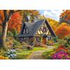 Hykmy Puzzle 1000 pezzi Giochi educativo e Giocattoli sfida Regalo Jigsaw Puzzle classici per Adulti e Ragazzi dai 14 anni,70x50cm-Cottage autunnale