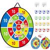 TOMYOU Giocattolo Sport Double Sided Freccette con Palline Adesive - 26 Pollici, Freccette a Tema con 16 Palline Giochi da Tavolo per Bambini Giocattolo Ragazzo Ragazza e Adulto, 66 cm