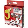 Daiwa J-Braid Grand X8E 0.22mm, 19.5kg/43.0lbs, 300m, Multicolore, Filo da Pesca Trecciato, 12795-122
