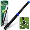MUXSAM Golf Ball Picker Superiore lega di alluminio Golf Ball Retriever Shag Tube Golf Ball Shagger contiene 20 palline da golf Retriever Tool da golf, nero