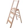 Mottiwood Sgabello Alto 4 Gradini, System Secury, Pieghevole e Antiscivolo, Maxi Portata 120kg, 38.5x73.5x117 cm, Made in Italy