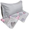 GX GARGIX SET COMPLETO LENZUOLA MATRIMONIALE SINGOLO LETTO FANTASIA 3D IN MICROFIBRA (LMM-18, MATRIMONIALE)