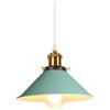 iDEGU Retrò Lampada a Sospensione 22cm Lampada da Soffitto Vintage in Metallo E27 Lampadario a Sospensione Moderno Stile Scandinavo Plafoniera per Cucina Soggiorno Caffè Cameretta (Verde)
