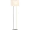 HOMCOM Lampada da Terra da 150 cm Dimmerabile, Lampada a Piantana Moderna con 3 Modalità e Luminosità Regolabile, Paralume in Tessuto e Interruttore a Pedale, Bianco
