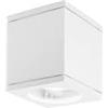 Generico Faretto Cubo da Soffitto in alluminio presoffuso per Interni ed Esterni 1XGU10 (Lampada non Inclusa) (Set 4 Pezzi Bianco)