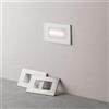 damastoreitalia Faretto segnapassi da esterno Con Placchette intercambiabili lampada da muro IP65 LED 3W ad incasso per scatola 503, CCT 3 Tonalità selezionabile luce fredda Luce calda Luce Naturale (3W per 503)