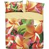 Bassetti Completo Letto Copriletto Matrimoniale Linea Natura 100% Cotone Made in Italy (Girasole)