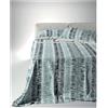 Dondi Home - Collezione Notti Blu - Completo Lenzuola Matrimoniali (Effetto Copriletto) in Percalle di Puro Cotone 100% 200 t.c. - Modello: ST BARTH - Colore: Acqua